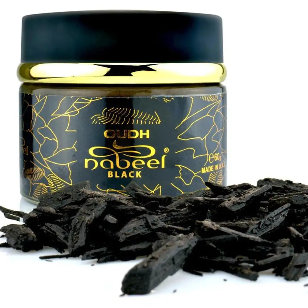 Oudh Nabeel Black 60g | Bakhoor Incense Home Fragrance | by Nabeel