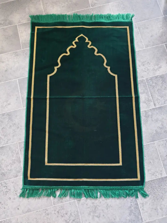 Adult Prayer Mat (Green & Gold) - Limited Edition