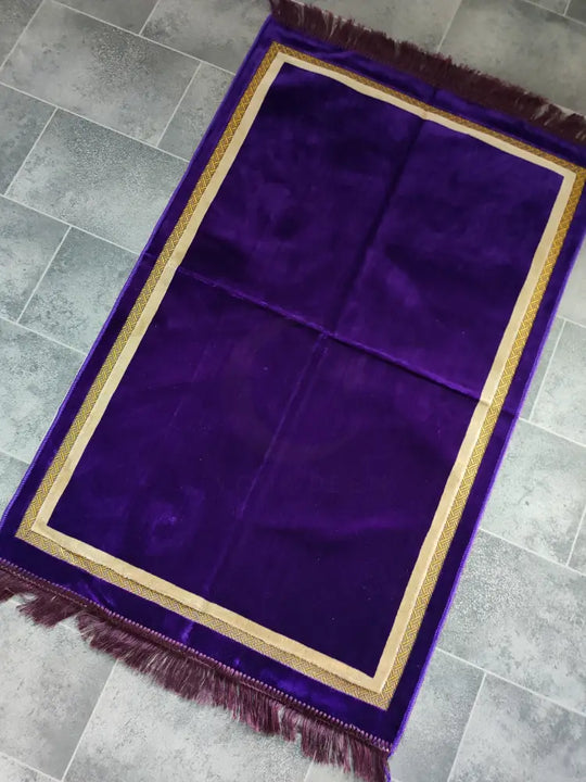 Adult Prayer Mat (Purple & Gold)