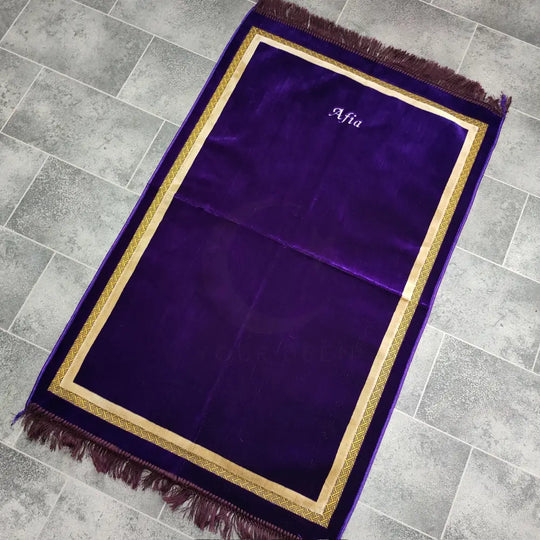 Adult Prayer Mat (Purple & Gold)