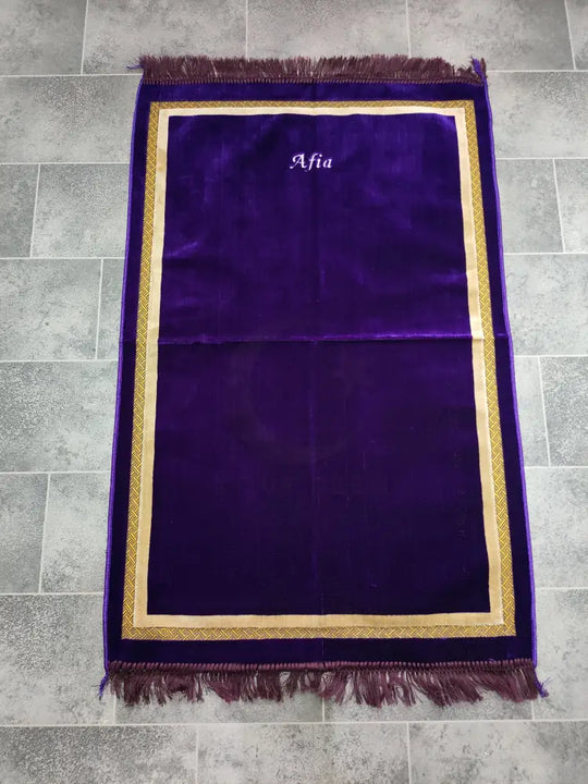 Adult Prayer Mat (Purple & Gold)