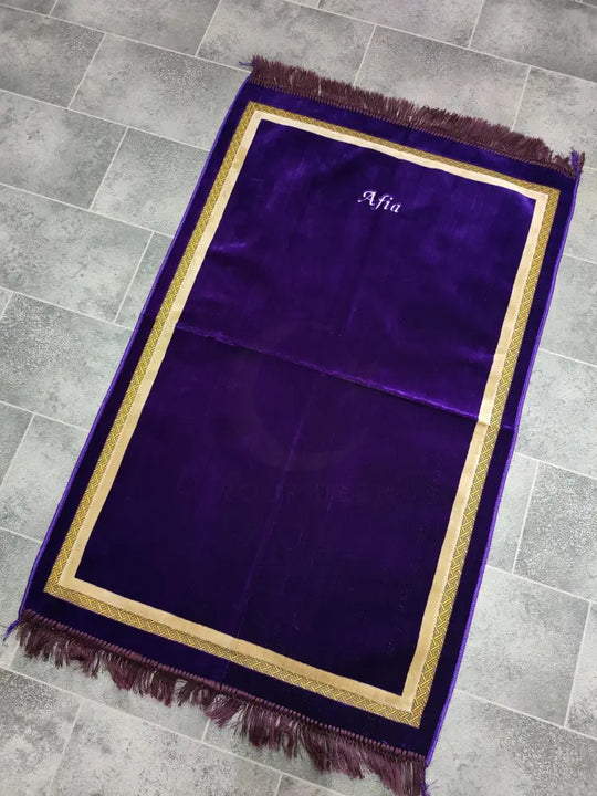 Adult Prayer Mat (Purple & Gold)
