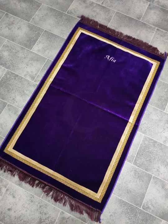 Adult Prayer Mat (Purple & Gold)