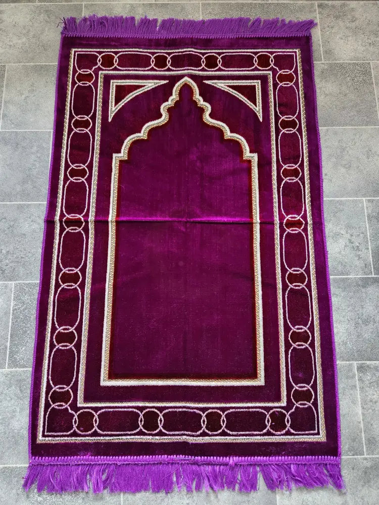 Adult Prayer Mat (Purple/Red)