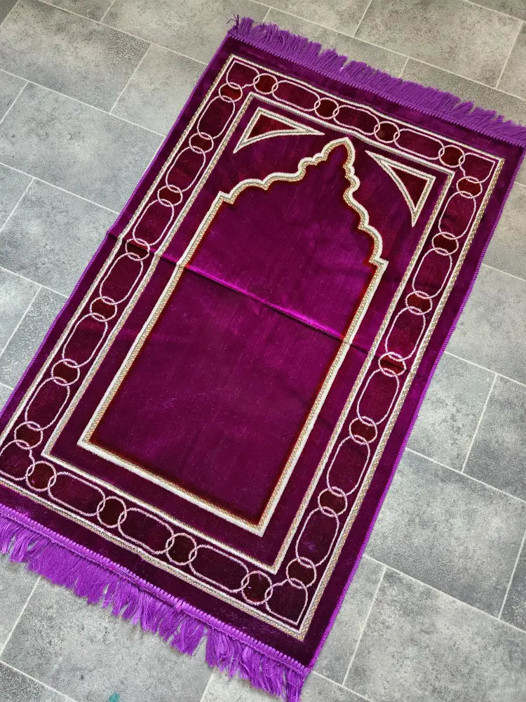 Adult Prayer Mat (Purple/Red)