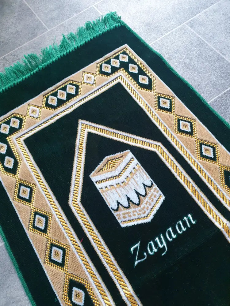 Personalised Kids Prayer Mat (Green)