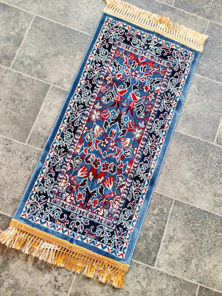 Madinah Kids Prayer Mat - Blue