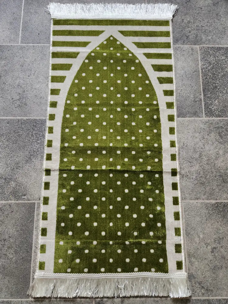 Personalised Small Baby/Toddler Prayer Mat (Green)