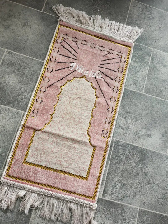 Personalised Small Baby/Toddler Prayer Mat (Pink)