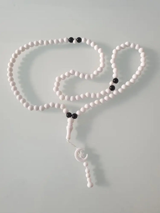 White Tasbeeh 99 Beads